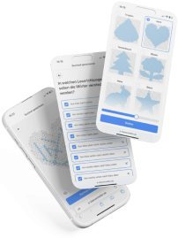 iPhone zeigt die Suchsel-Erstellung über die Suchsel-Generator App.